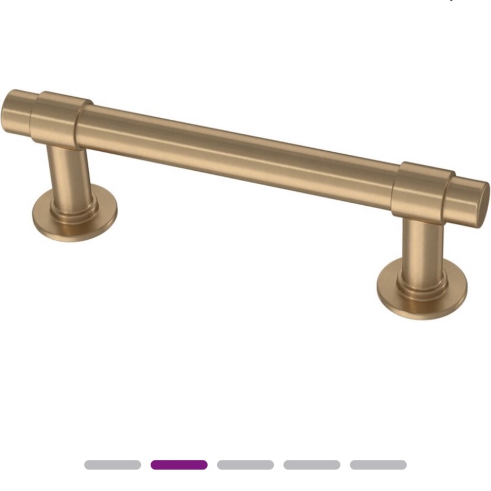 Pair of gold drawer pulls